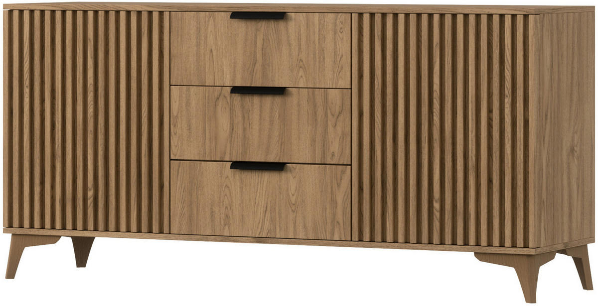 KOMMODE - Entia Artisan - Eiche Artisan, Holzwerkstoff (150/72/40cm) - Möblo