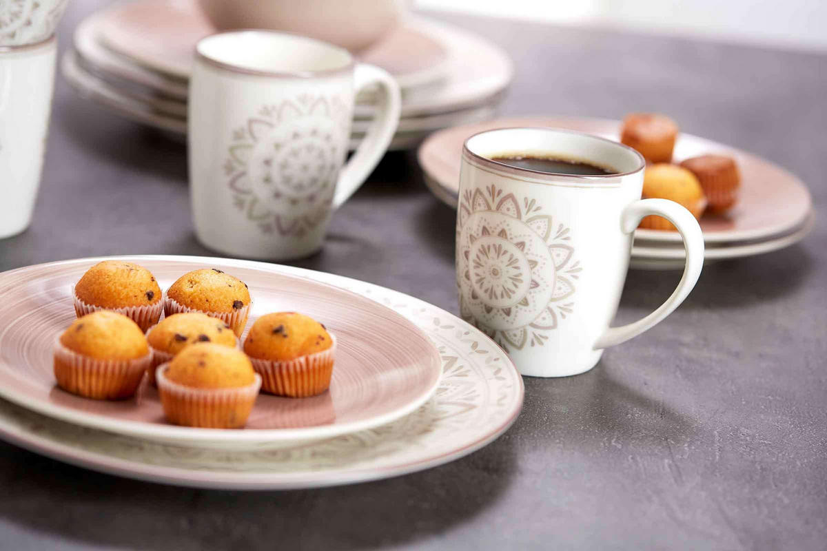 FRÜHSTÜCKS-SET Valencia braun 3er Set - Braun, Keramik (1/1/1cm) - Ritzenhoff Breker