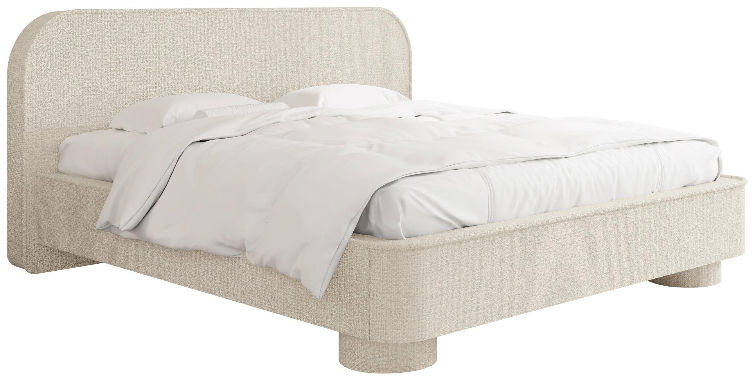 WFL Group Polsterbett Creme 160x200 cm