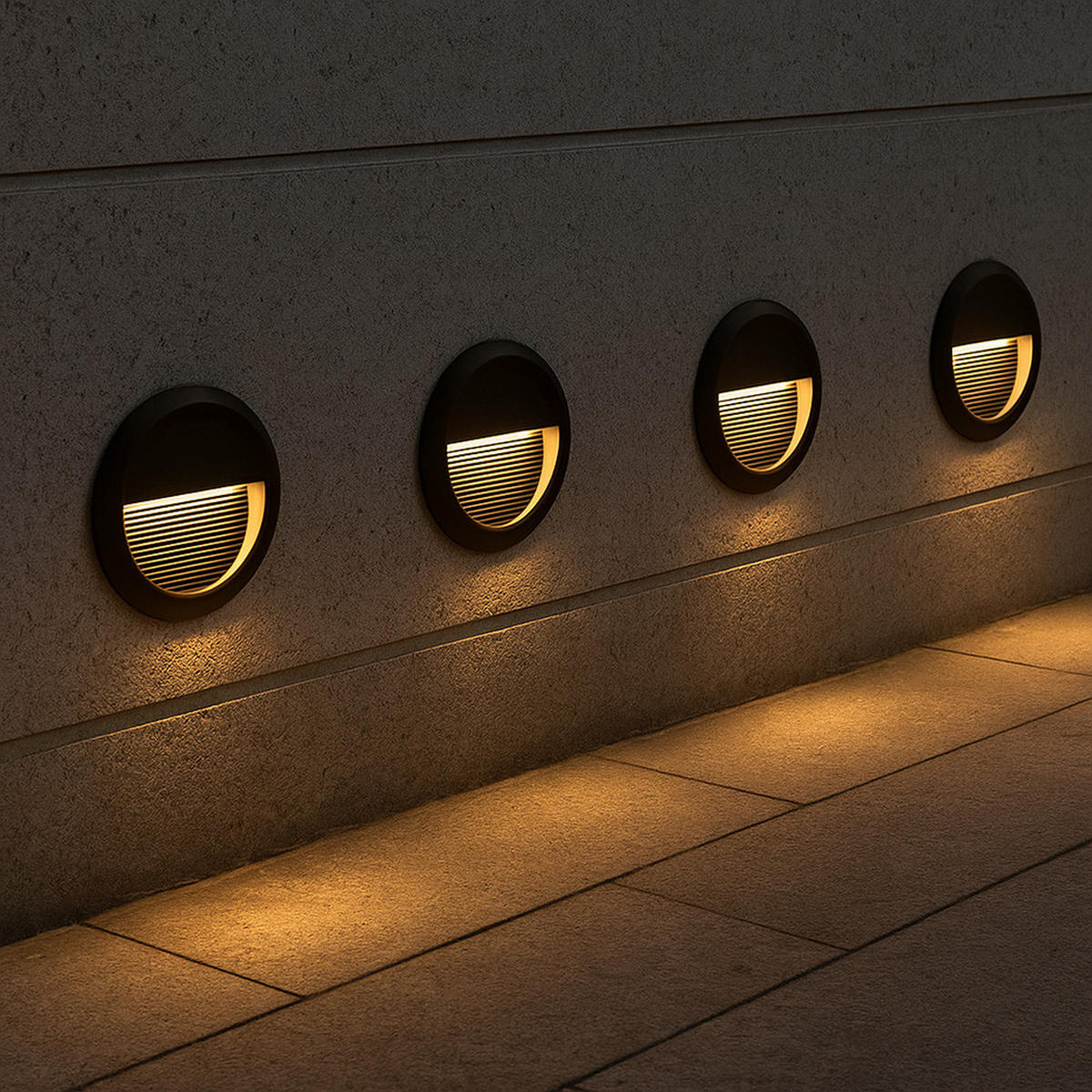 LED WANDLEUCHTE Schwarz Rund - Schwarz, Kunststoff (15/2.7/15cm)