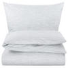 BETTWÄSCHE 200x200 Renforce Bettbezug Baumwolle Melange Silber - Silberfarben, Textil (200/200cm) - Carpe Sonno