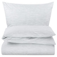 BETTWÄSCHE 200x200 Renforce Bettbezug Baumwolle Melange Silber - Silberfarben, Textil (200/200cm) - Carpe Sonno
