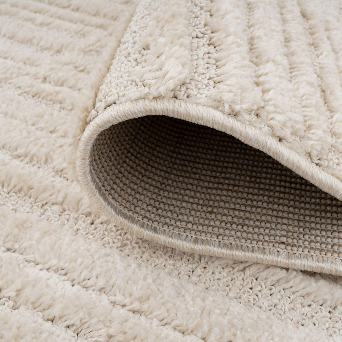 WEBTEPPICH Bowie Beige - Beige, Textil (190/280cm) - Kukoon Rugs