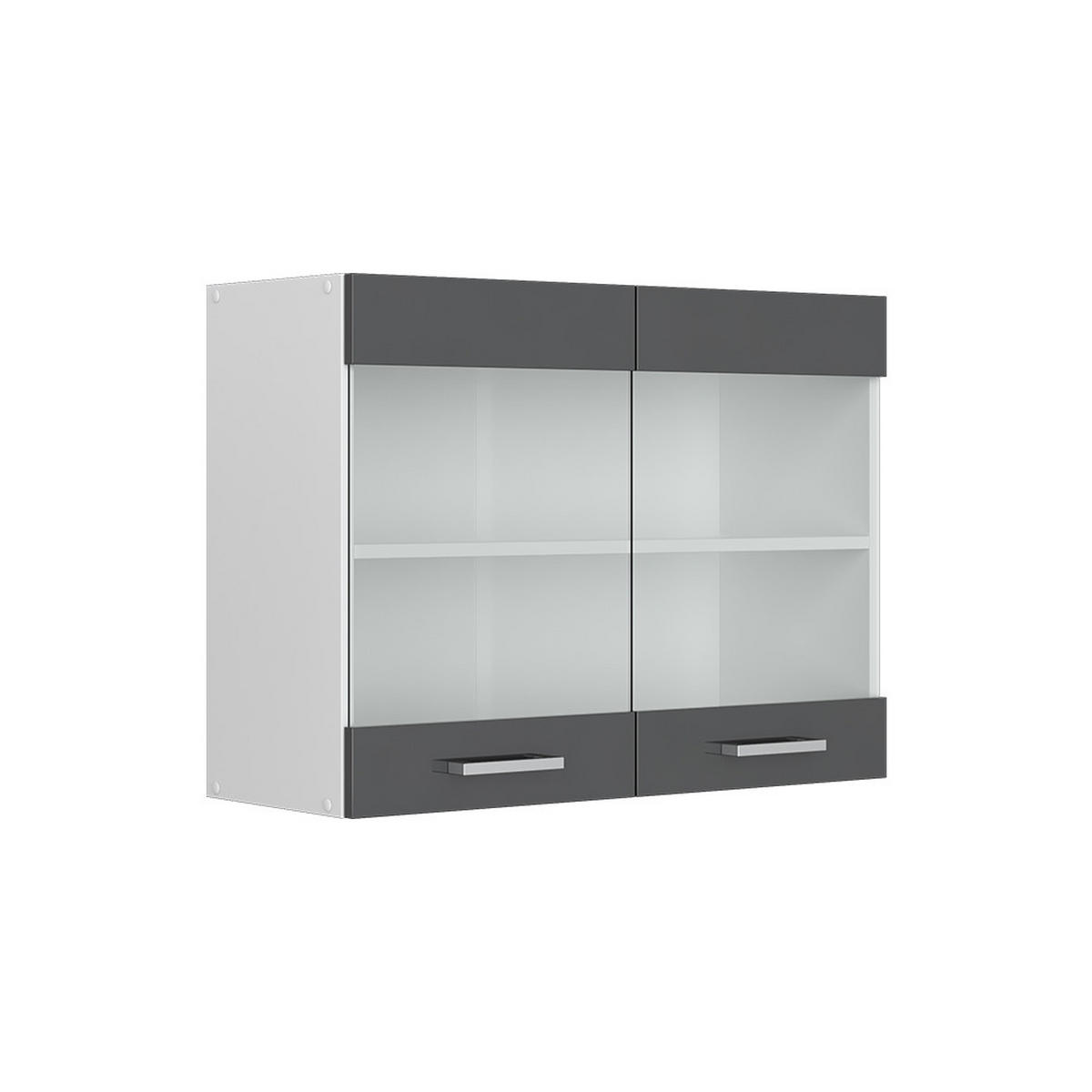 KUCHYŇSKÁ DVÍŘKA R-Line Antracitový vysoký lesk - vysoce lesklá černá, kompozitní dřevo (79.2/59/1.6cm) - Vicco