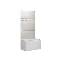 GARDEROBEN-SET Orion IV - Weiß, Holzwerkstoff/Kunststoff (84/186/46cm) - MIRJAN24