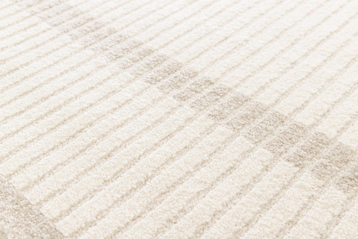 TEPPICH sehr weich grafisch Beige - Beige, Textil (120/170cm) - AFK Living