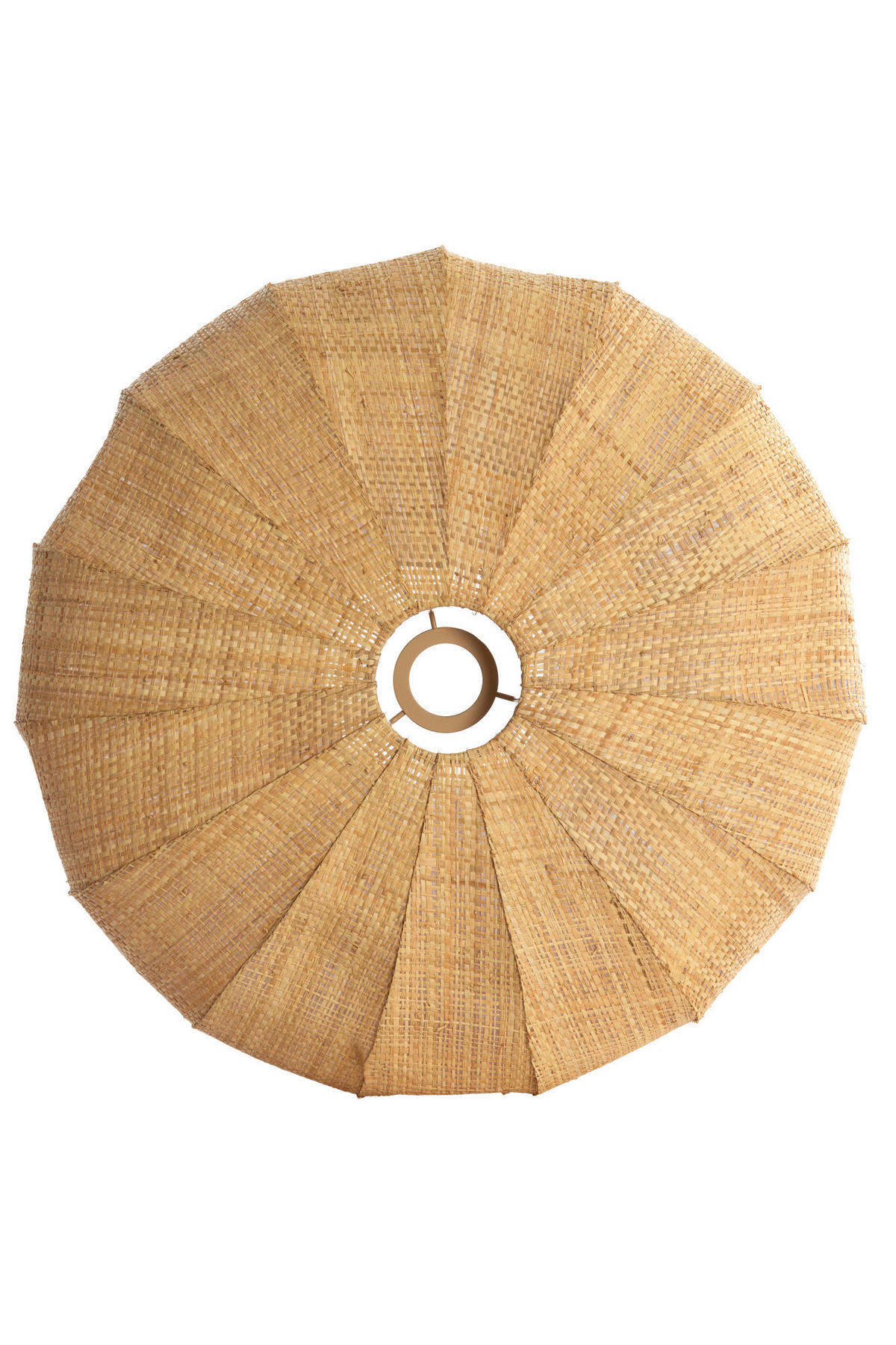 LAMPENSCHIRM Rafika Braun Ø50/21 cm - Braun, Naturmaterialien (50/50/21cm) - Light & Living