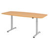 KONFERENZTISCH elektrisch XMST22 103/220/74 cm in Buchefarben - Buchefarben, Holzwerkstoff (103/220/74cm) - bümö