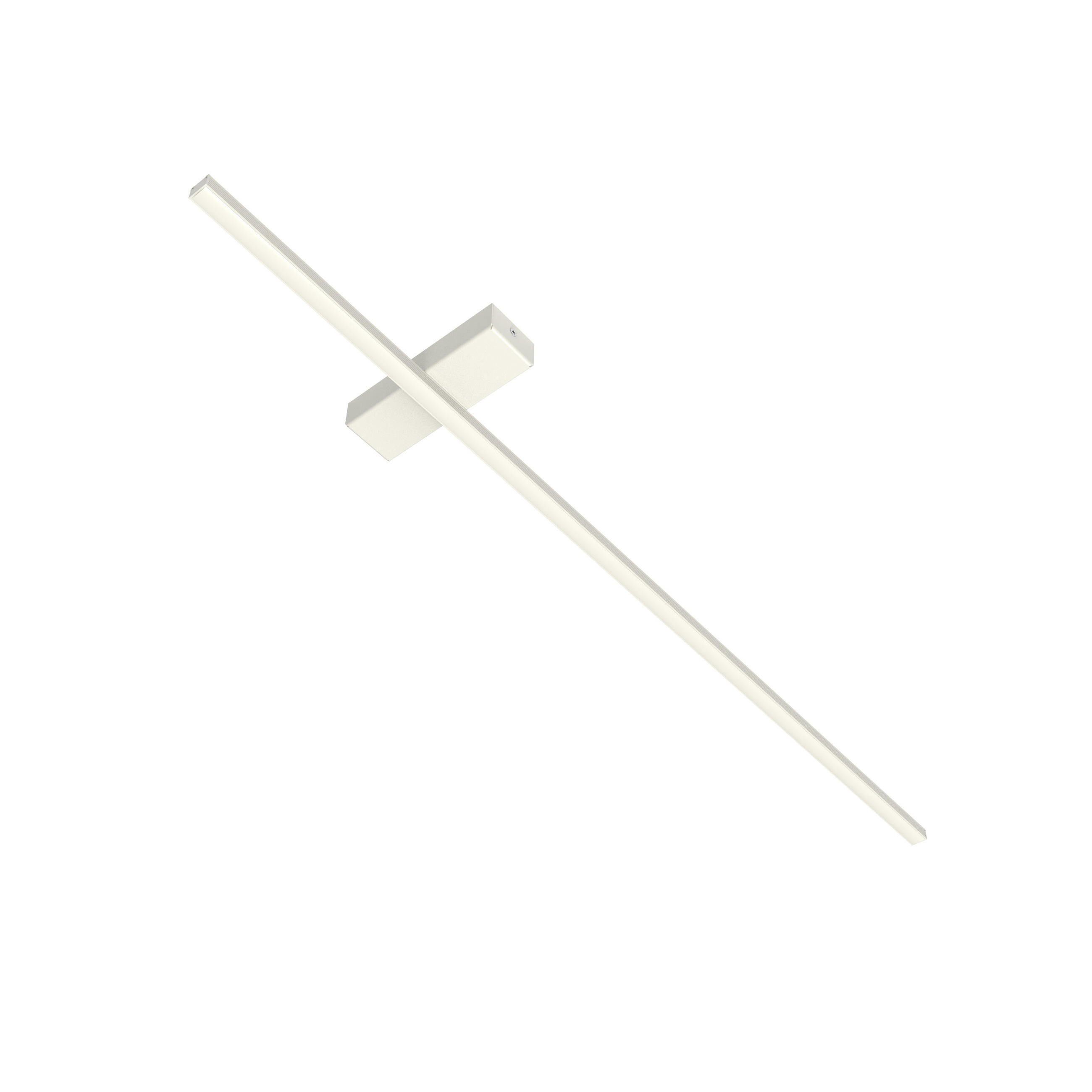 Lumicom Led-Deckenleuchte Weiß Hochglanz 100x2x2 cm