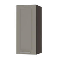 KÜCHENHÄNGESCHRANK Kvantum W2/30 Beige Matt / Schwarz Matt 30 / 32,5 / 72cm - Beige/Schwarz, Holz/Holzwerkstoff (30/72/32.5cm) - Feldmann-Wohnen