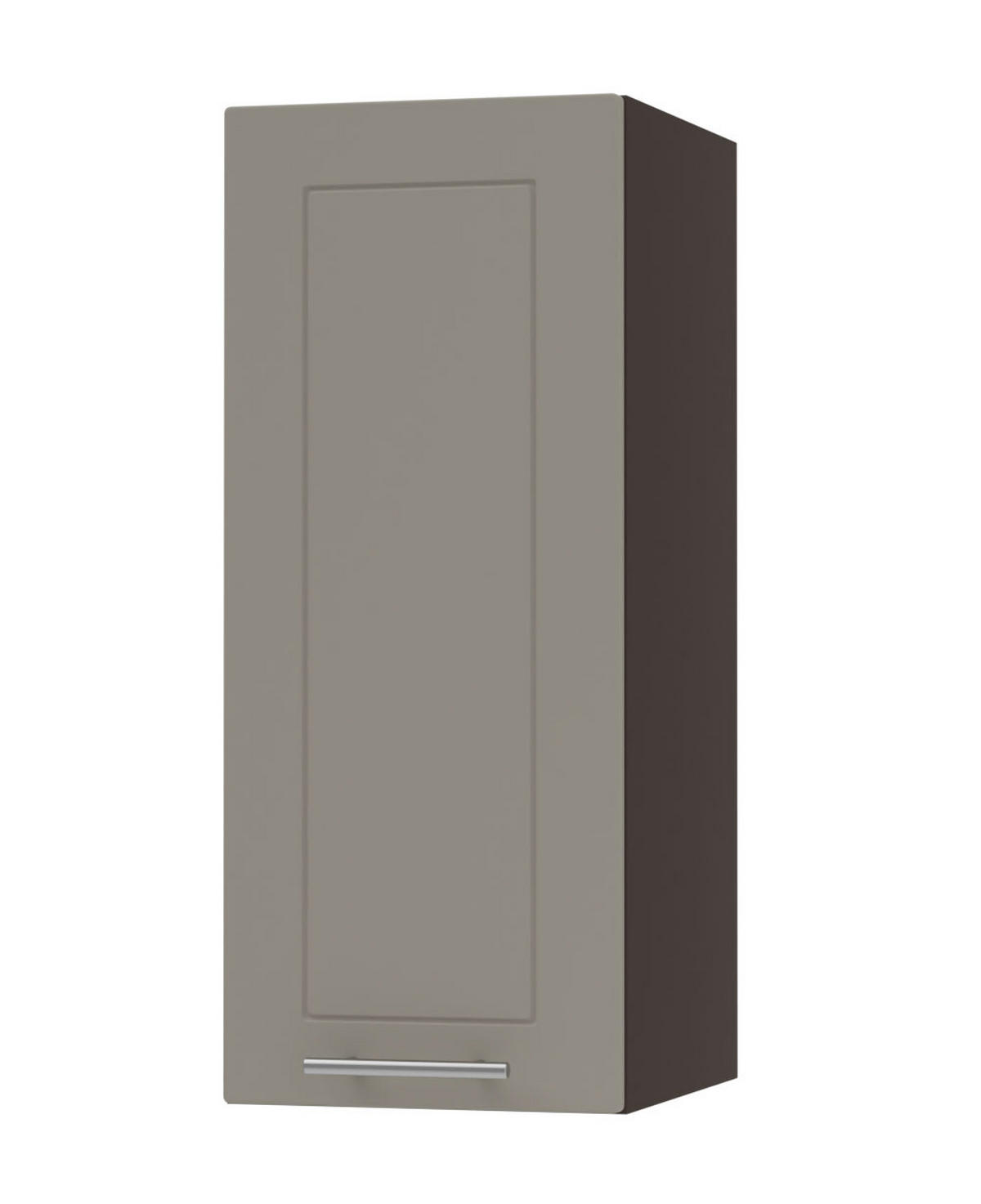 KÜCHENHÄNGESCHRANK Kvantum W2/30 Beige Matt / Schwarz Matt 30 / 32,5 / 72cm - Beige/Schwarz, Holz/Holzwerkstoff (30/72/32.5cm) - Feldmann-Wohnen