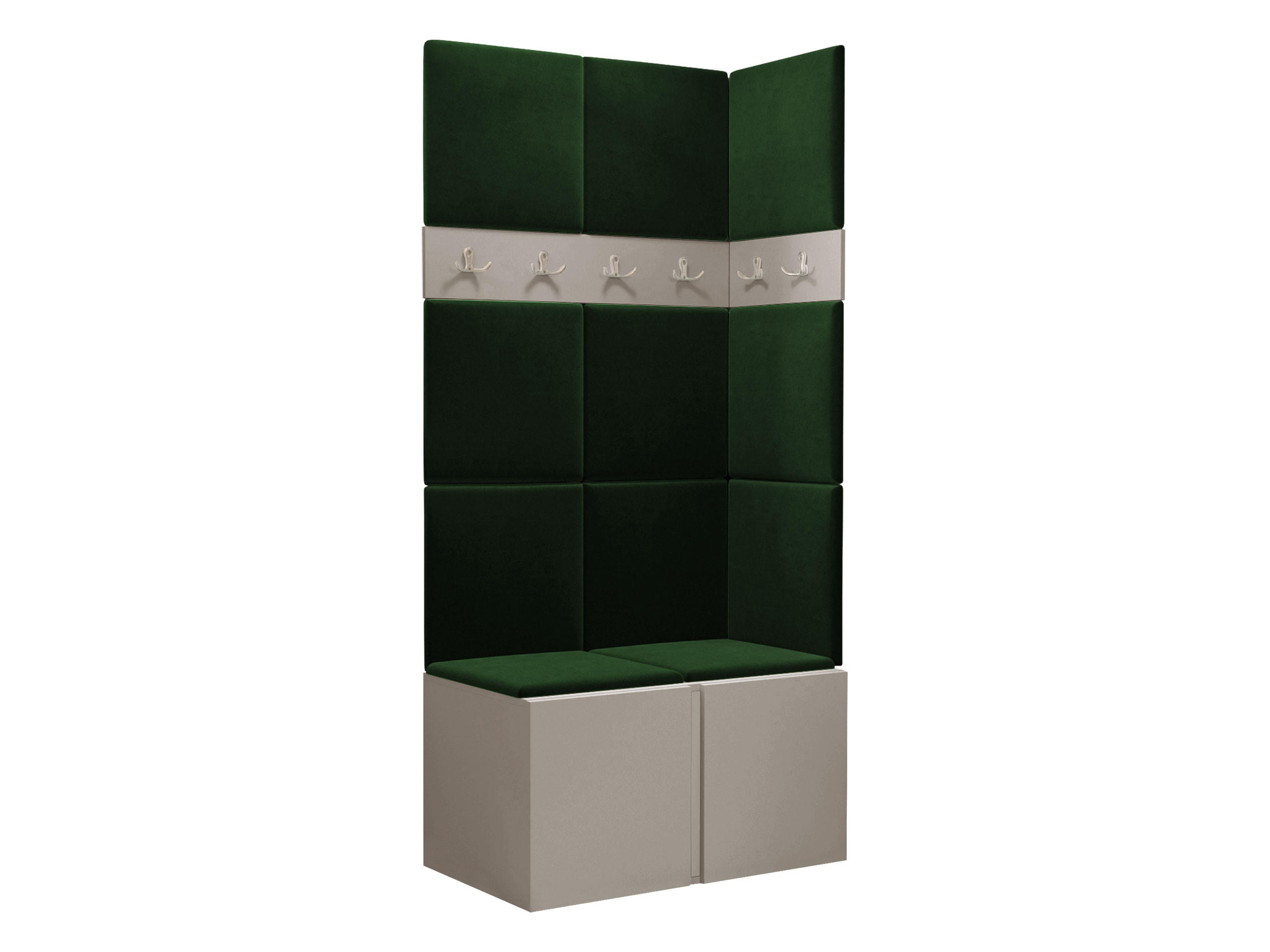 Mirjan24 Garderoben-Set Kaschmir, Grün 84x186x46 cm