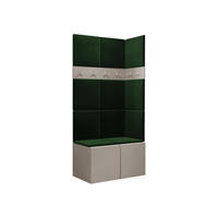 MOBILIER PENTRU HOL Orion I - cașmir/verde, material plastic/compozit lemnos (84/186/46cm) - MIRJAN24