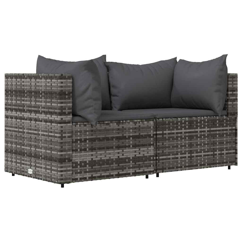 ZMH GARTENSOFA Grau 63cm × 63cm × 58cm