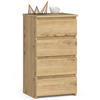 KOMMODE Eiche Artisan 40x35x74 cm - Eiche Artisan, Holzwerkstoff (40/74/35cm) - Akord