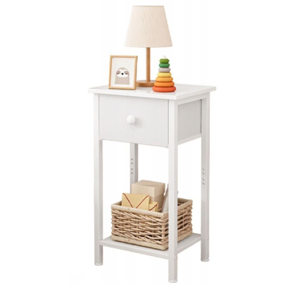 NACHTTISCH, weiß 38/28/61 cm - Weiß, Holzwerkstoff (38/61/28cm)