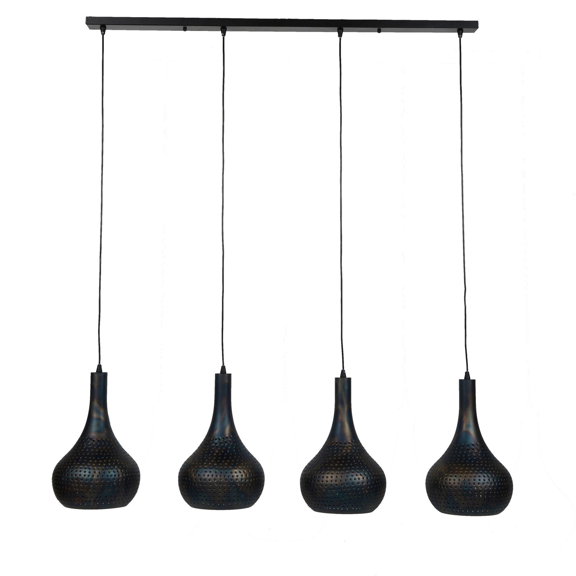 HÄNGELEUCHTE Punch Grau 130/25/ 150 cm - Braun, Metall (130/25/150cm) - Hoyz Collection