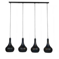 HÄNGELEUCHTE Punch Grau 130/25/ 150 cm - Braun, Metall (130/25/150cm) - Hoyz Collection