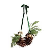 GIRLANDE JULGRAN, 30x20x20 cm, Grün, Weihnachtsgirlande, Weihnachtsdekoration, Weihnachtsdeko, Deko Wohnzimmer, Winter Christmas, XMAS Geschenk - Grün, Kunststoff (38cm) - home&you