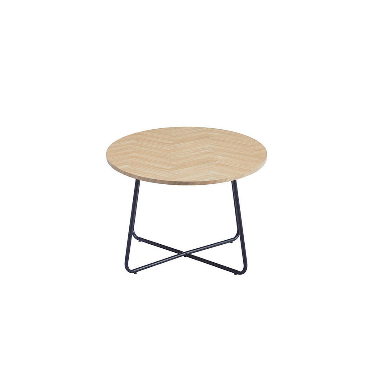 COUCHTISCH NOVARIS - Fishbone Oak, 110 x 66 cm - Braun, Holz (110/66/47cm) - Home Deluxe