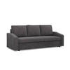 SOFA Neo mit abgeschrägter Armlehnen dunkelgrau - Anthrazit, Textil (220/92/92cm) - SIMKAM Furniture