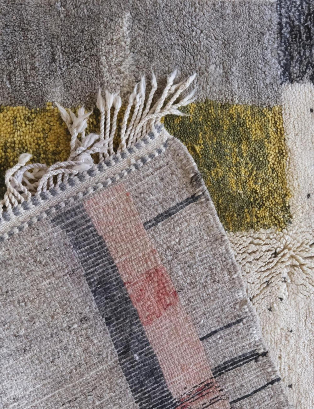 BERBERTEPPICH aus Marokko aus reiner Wolle 200x 300 cm - Multicolor, Naturmaterialien (200/300cm) - AFK Living