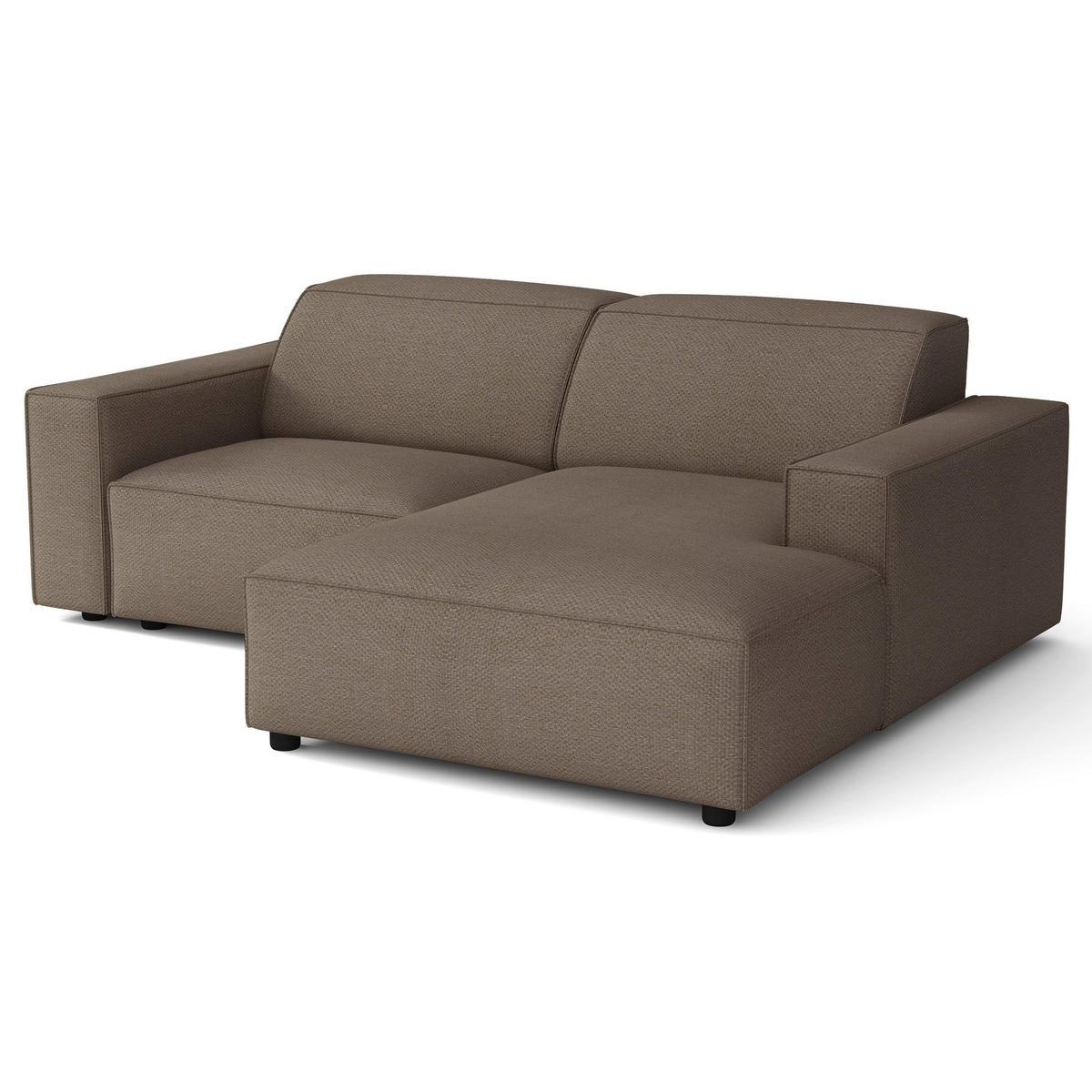 ROHOVÁ POHOVKA Sellmo 210 cm - černá/světle hnědá, textil/plast (210/166cm) - Selsey