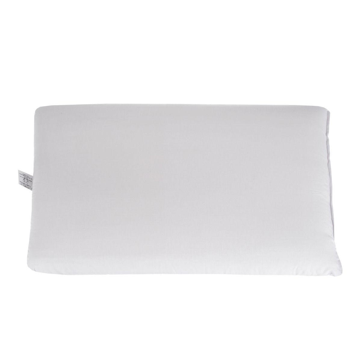 KOPFKISSEN Aloe Vera mit Federn & Daunen 48/74 cm - Weiß, Textil (48/74cm) - Homescapes
