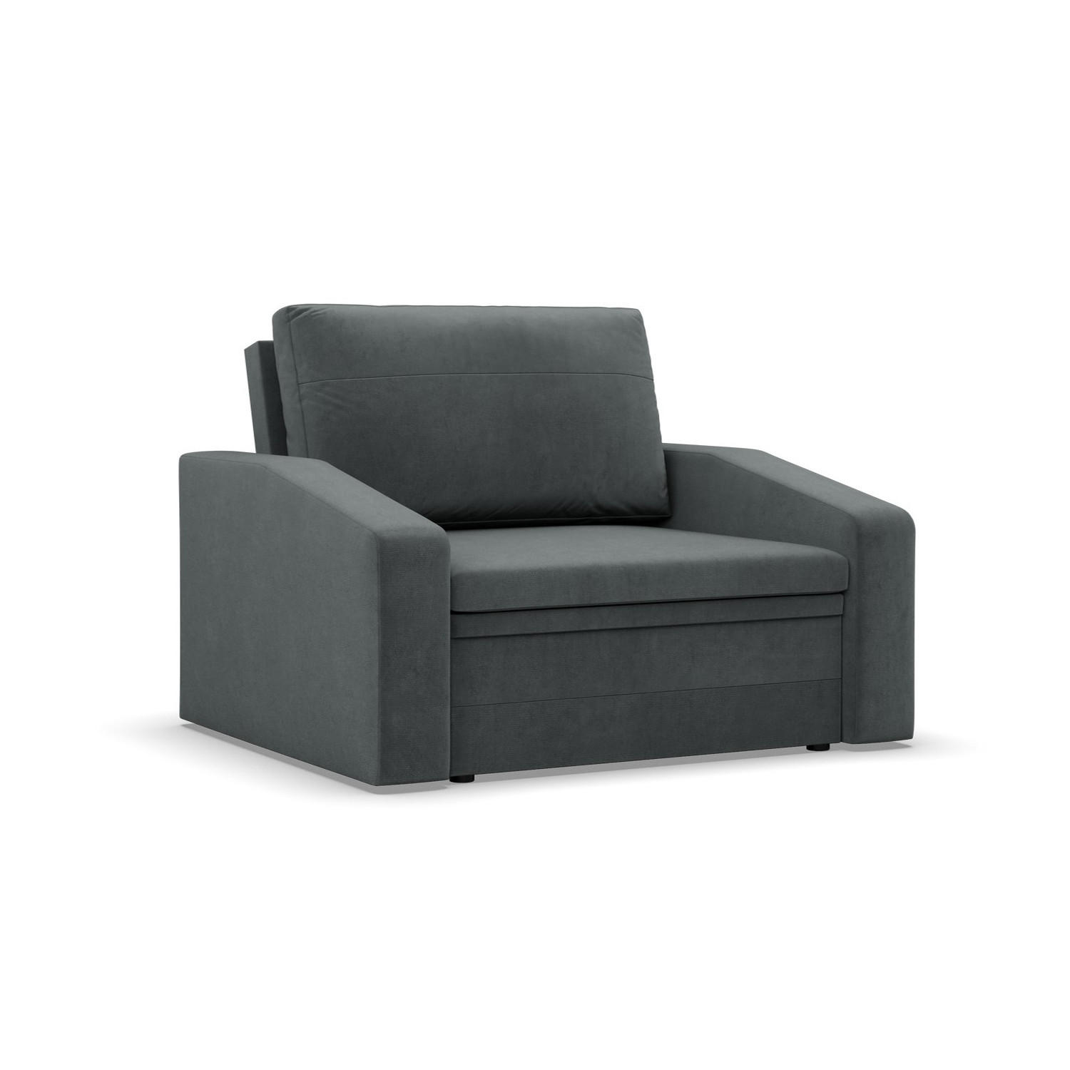 LOUNGESESSEL ORBIT, 90 CM, Dunkelgrau - Dunkelgrau, Textil (118/80/87cm)