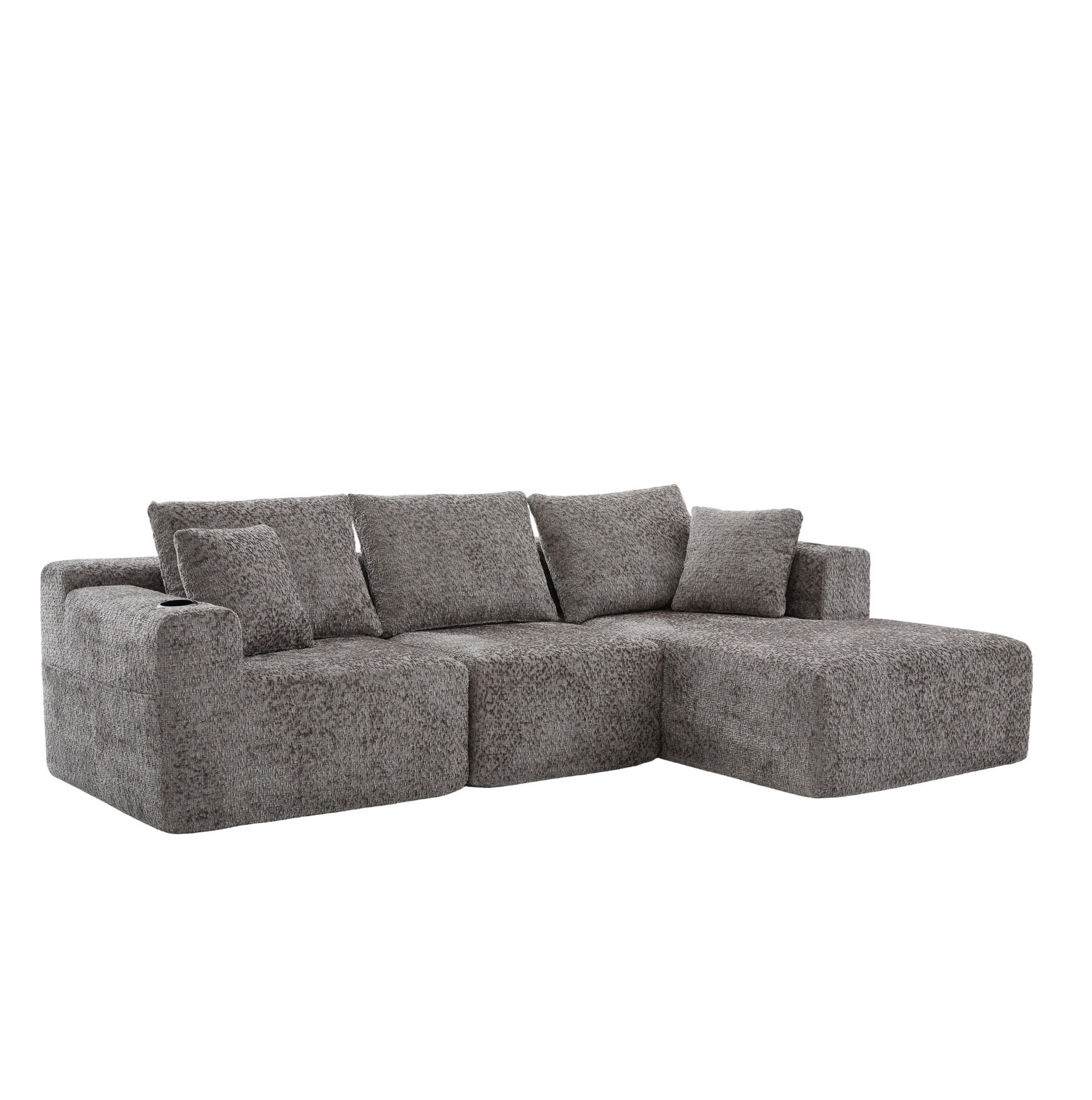 Meubliv Sofa Dunkelgrau 261x165 cm