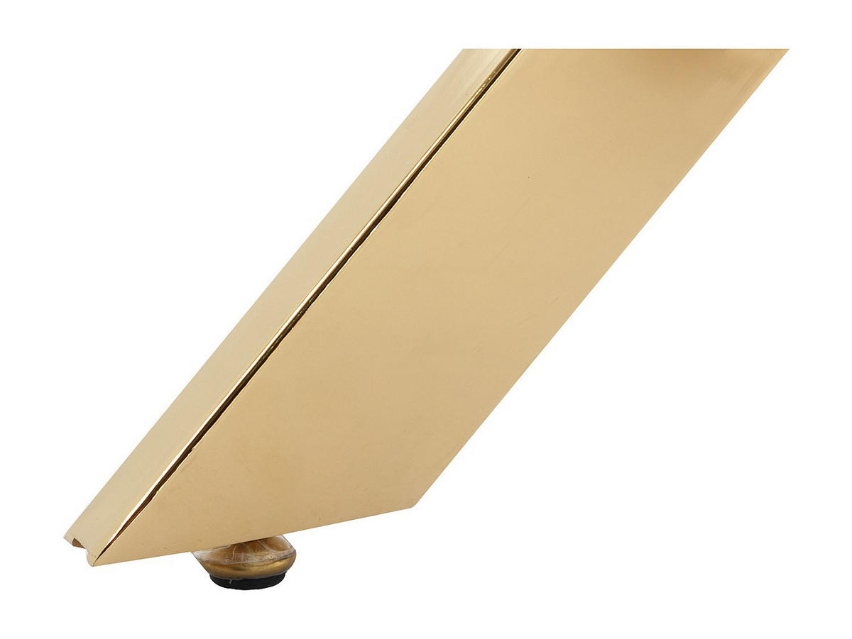 KONSOLENTISCH - 120 cm x 44.5 cm - Glas - Transparent, Goldfarben - COSIMA - Transparent/Goldfarben, Glas (44.5/120/75cm) - Vente-Unique