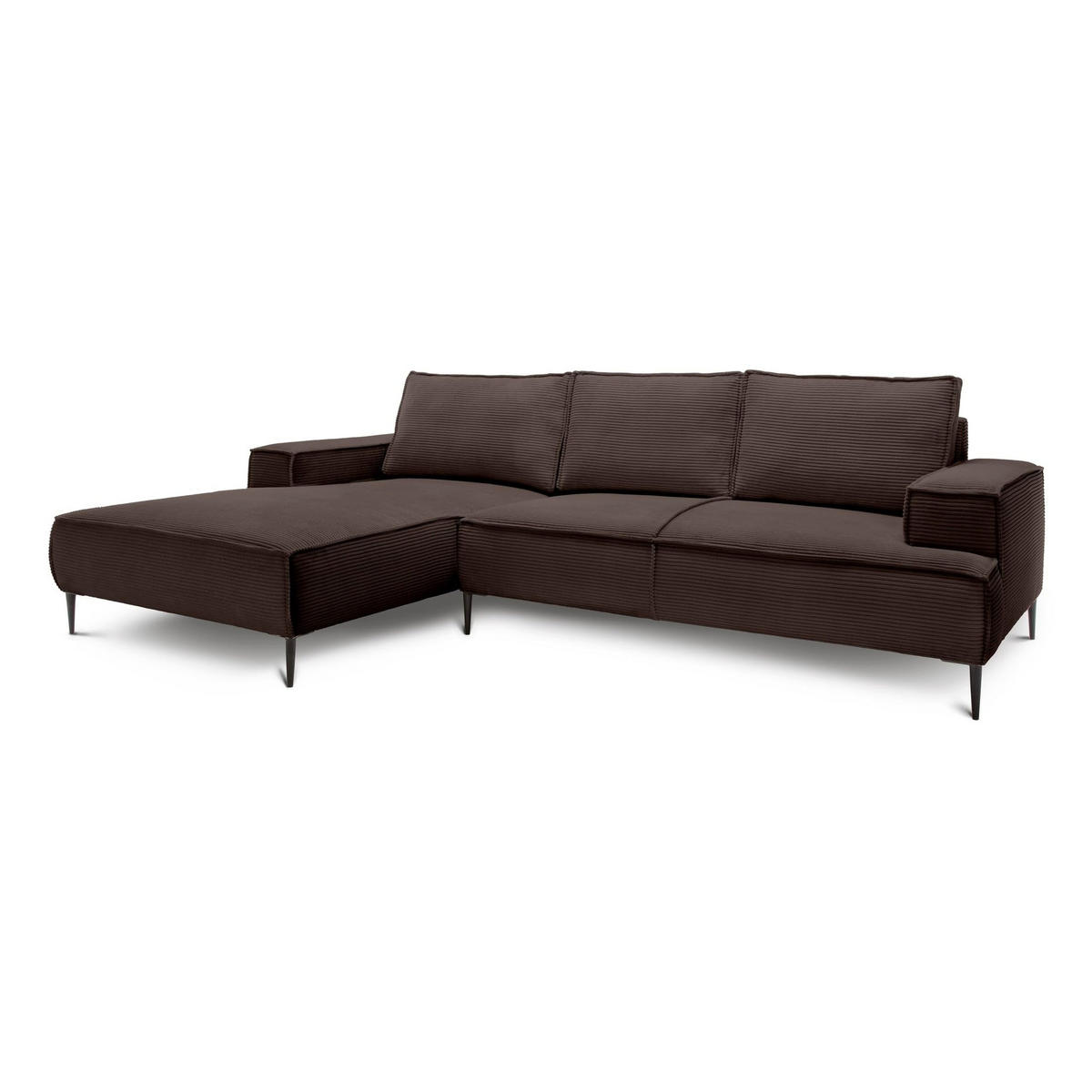 ECKSOFA May Braun 275 × 44 × 173 cm - Braun, Textil (275/44/173cm) - Pillovely