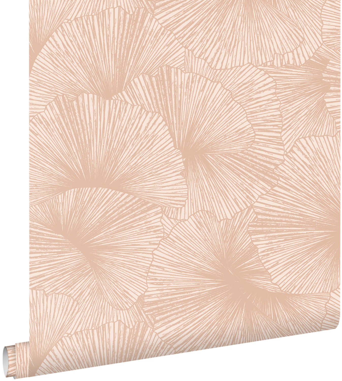 TAPETE 3D Muster Blätter 53 cm x 10.05 m - Pink, Papier (53/1000cm) - ESTAhome