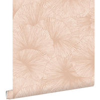 TAPETE 3D Muster Blätter 53 cm x 10.05 m - Pink, Papier (53/1000cm) - ESTAhome