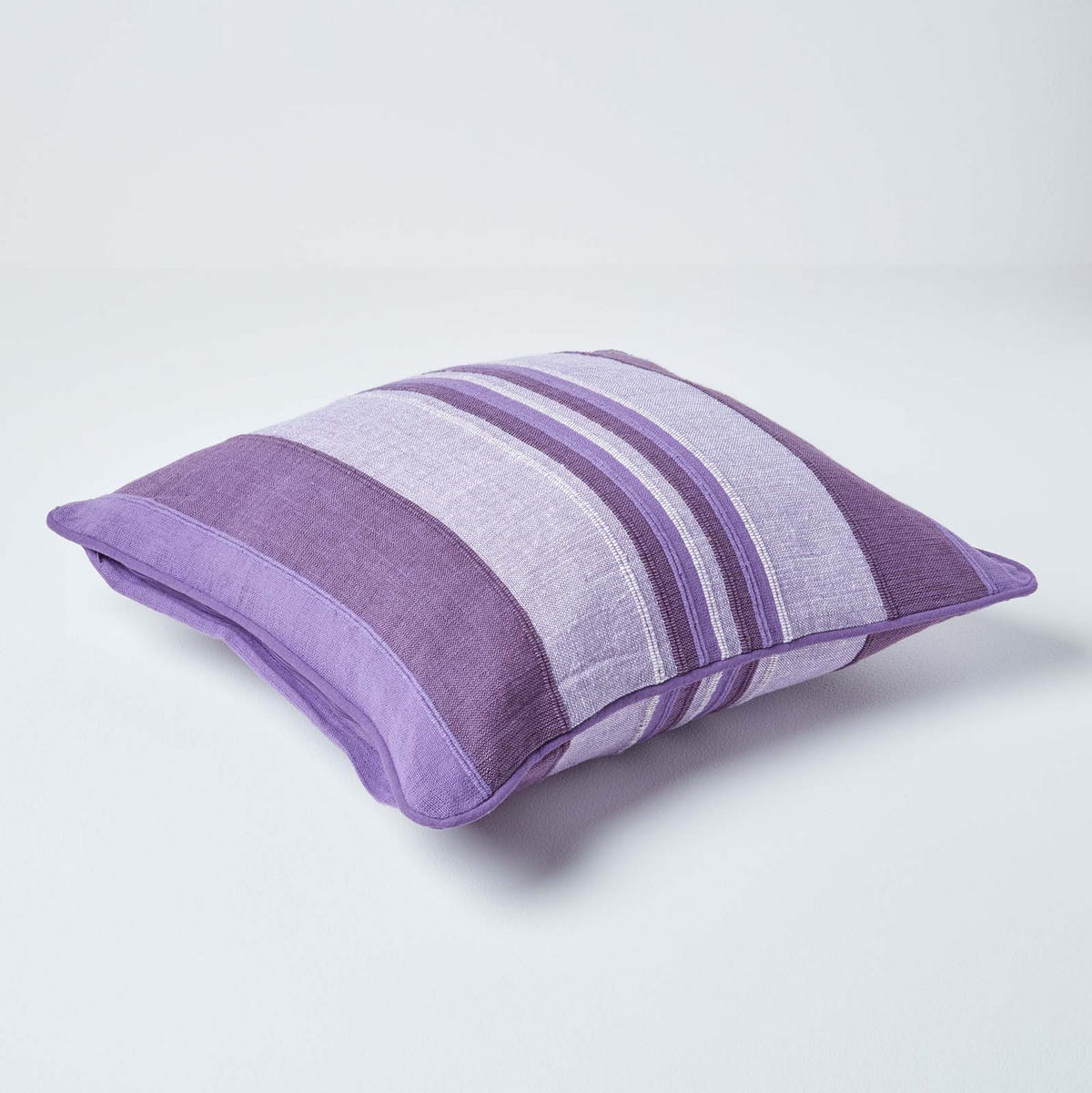 KISSENHÜLLE Morocco Stripe 60/60 cm, 100% Baumwolle - Lila, Textil (60/60cm) - Homescapes