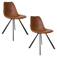 ESSZIMMERSTUHL Franky Braun - 2 er Set - Braun, Kunststoff (46/83/56cm) - Dutchbone