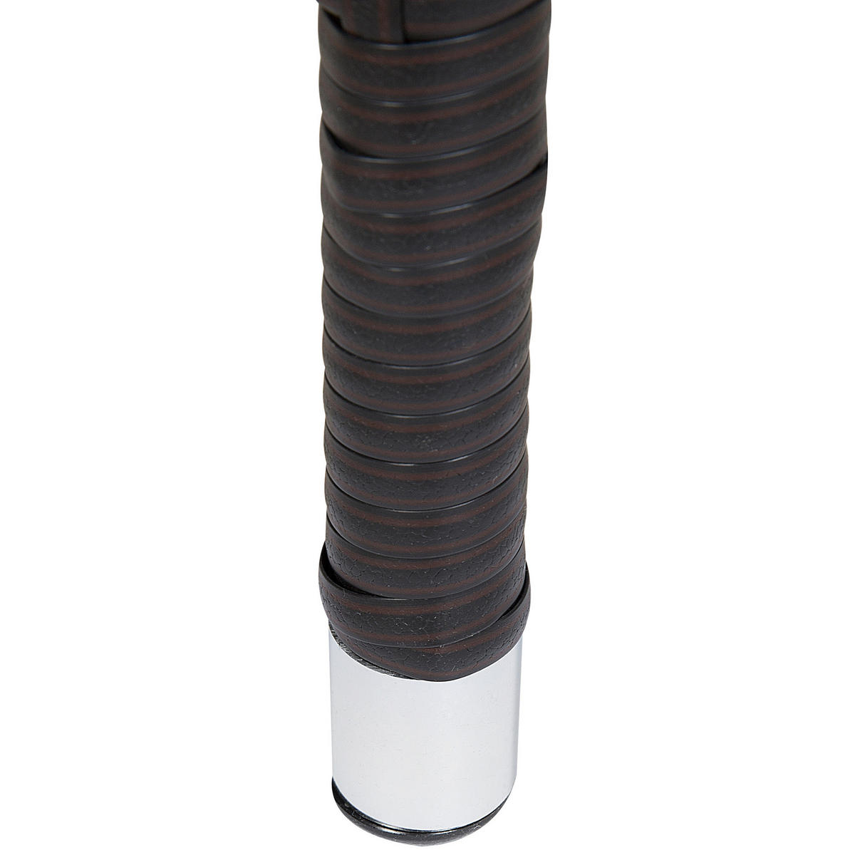 GARTENMÖBEL SET 8-Sitzer Rattan dunkel braun Auflagen weiß Italy - Braun/Weiß, Kunststoff - Beliani