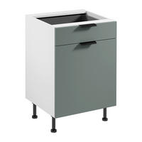 UNTERSCHRANK D60S1 P/L AX – Sorento Weiß Grün – Weiß / Grün - Weiß/Grün, Holzwerkstoff (60/87/52cm) - ROYAL24_MARKT