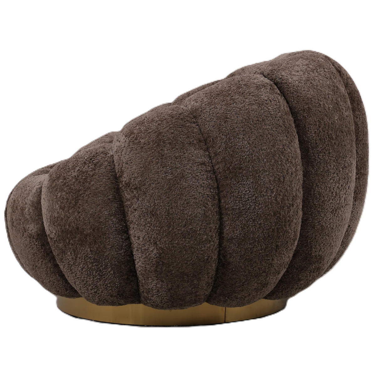 SESSEL Daisy Gold 90/94/64cm - Goldfarben, Textil (94/64/90cm) - PTMD Collection