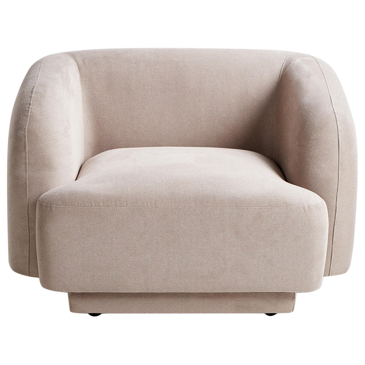 SESSEL Taupe Skjanes - Taupe, Textil (102/69/81cm) - Beliani