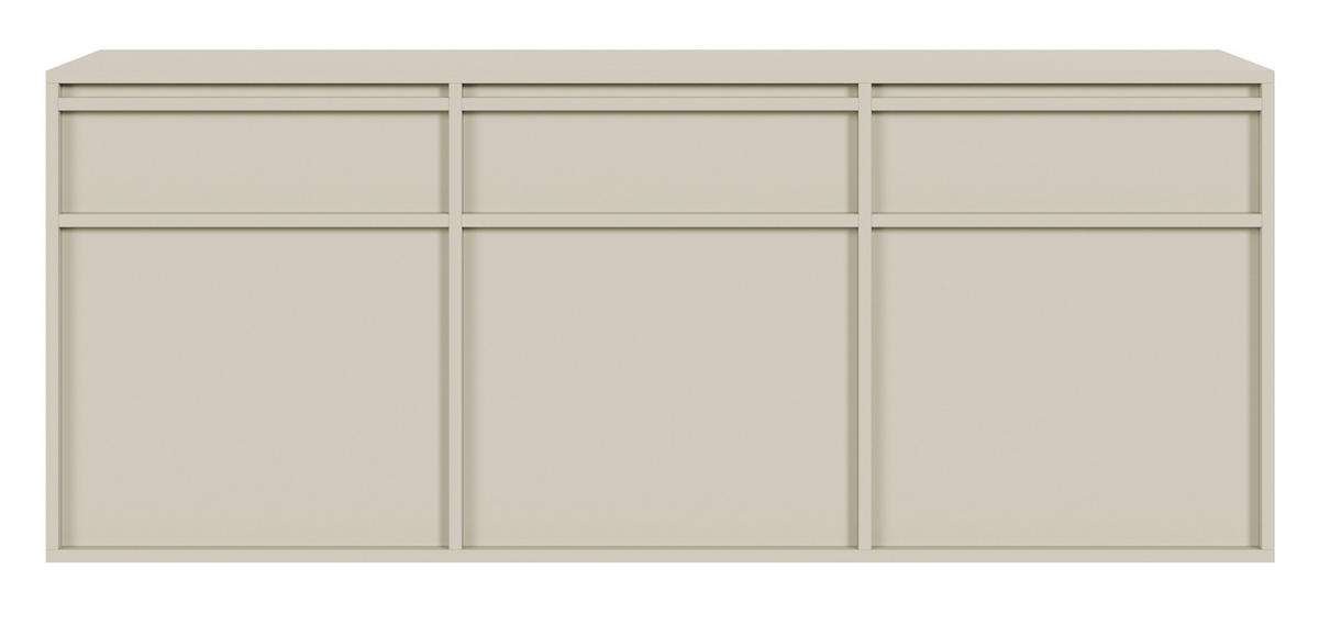 SIDEBOARD Evo Graubeige 154 cm - Greige, Holzwerkstoff (154/61.6/39cm) - Selsey