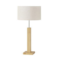 TISCHLAMPE Bambussockel Benito 57 cm - Beige, Naturmaterialien (28/28/57cm) - Boltze Home