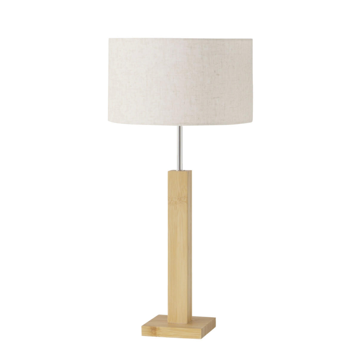 TISCHLAMPE Bambussockel Benito 57 cm - Beige, Naturmaterialien (28/28/57cm) - Boltze Home