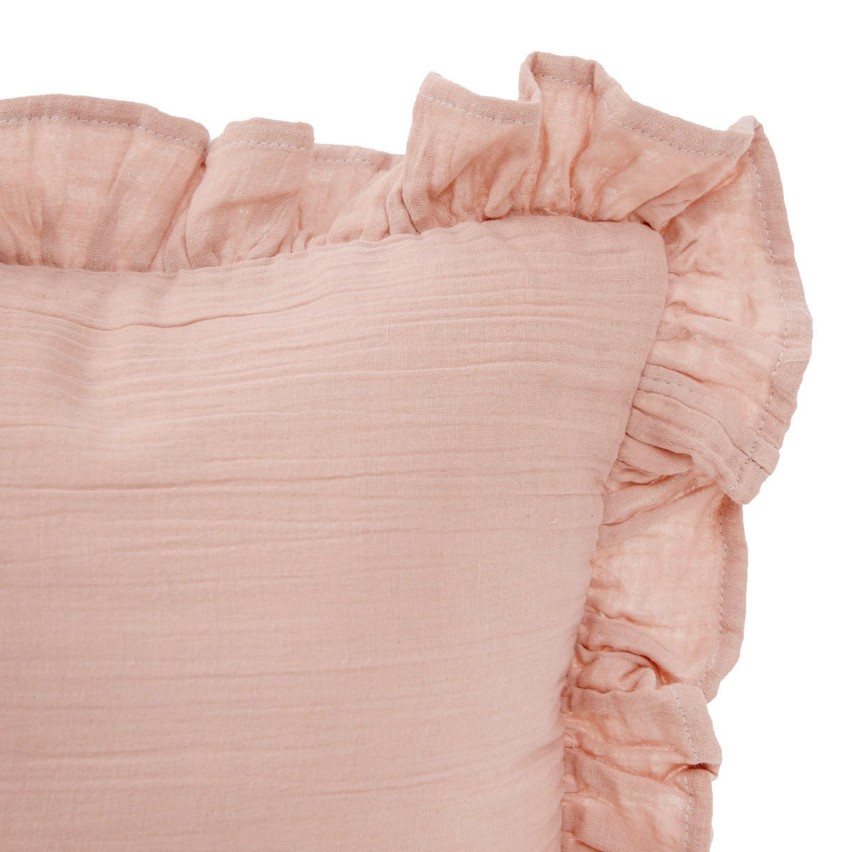 KOPFKISSENBEZUG Elin rosa 45/45 cm - Rot, Textil (45/45cm) - Homla