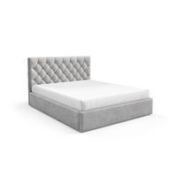 POLSTERBETT BEZA IV - Hellgrau - Hellgrau, Holz/Textil (140/200cm) - AN-Moebel 4u