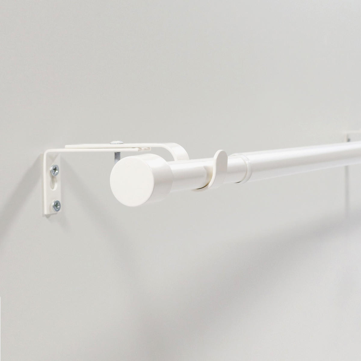 GARDINENSTANGE ausziehbar 160-310cm 1-Lauf Flexa - Weiß, Metall (160cm) - Deco-Raum