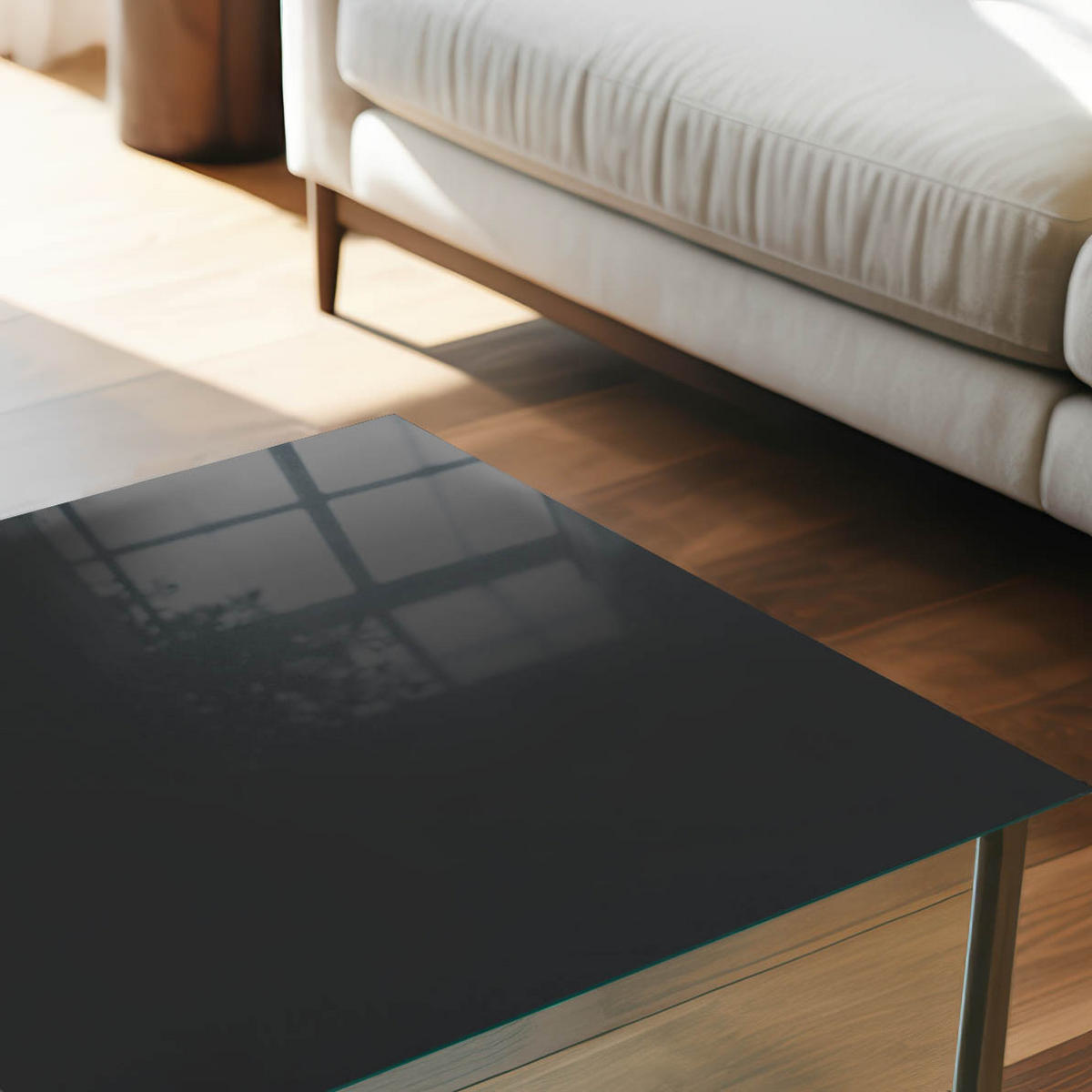 GLASPLATTE 80x60 cm – Schwarz - Türkis, Glas (0.4/80/60cm) - ArtPrintCave