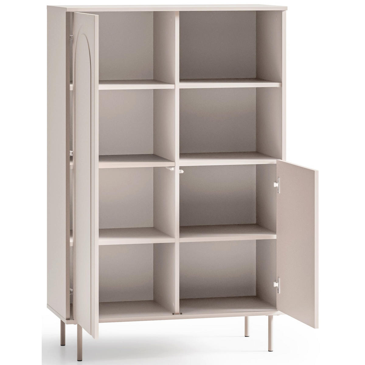 REGAL Orvella Taupe 90 cm - Taupe, Holzwerkstoff (90/138/40cm) - Homebook