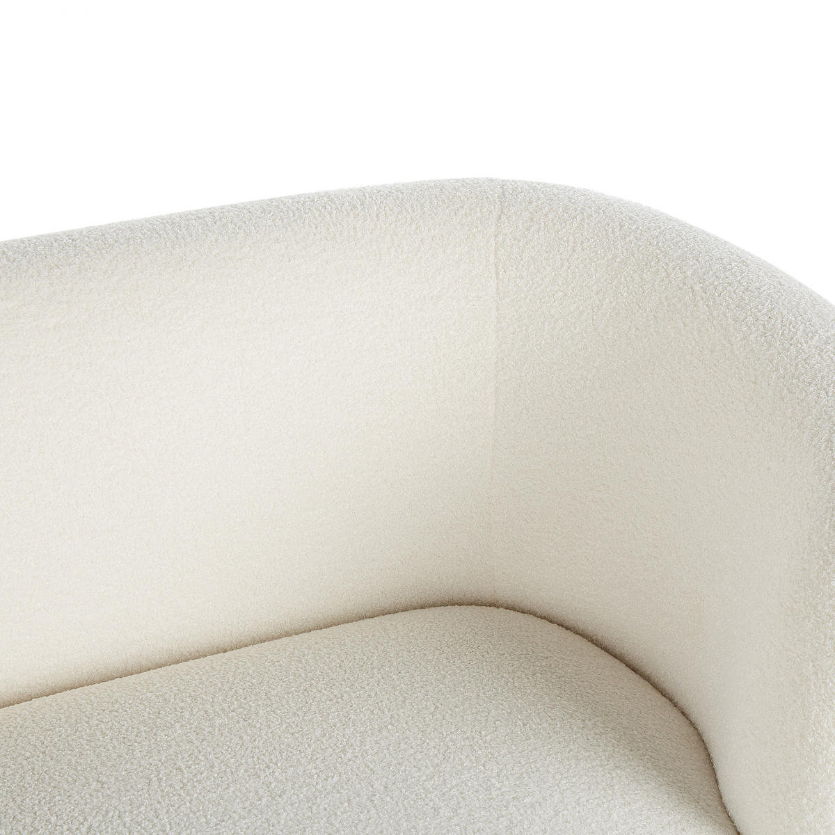 3-SITZER-SOFA Polyester Weiß Loen - Weiß, Textil (200/79/70cm) - Beliani