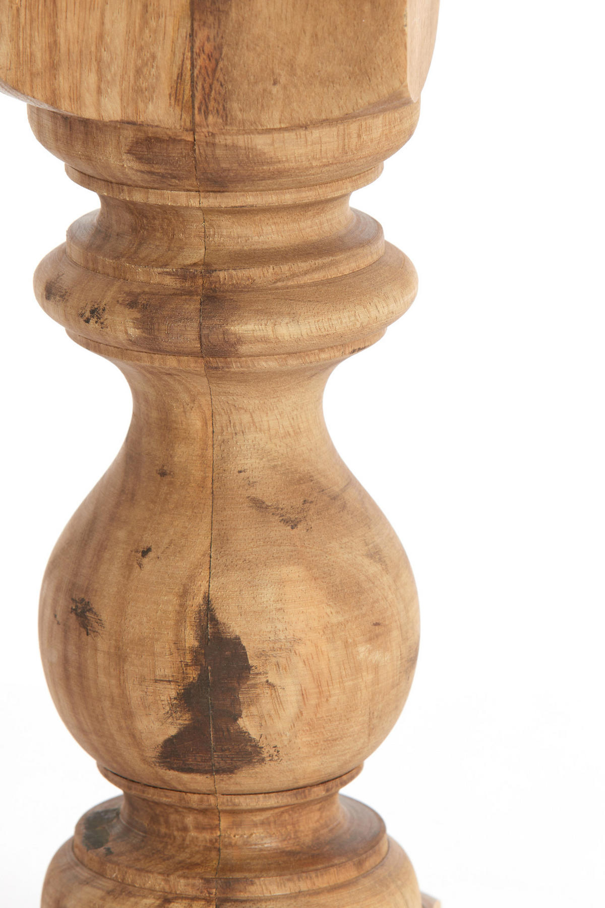 LAMPENFUSS Cumani Braun 9/9/36 cm - Dunkelbraun, Holz (9/9/36cm) - Light & Living